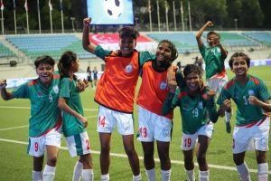 সিঙ্গাপুরকে গুড়িয়ে এশিয়া কাপের দ্বিতীয় পর্বে বাংলাদেশ