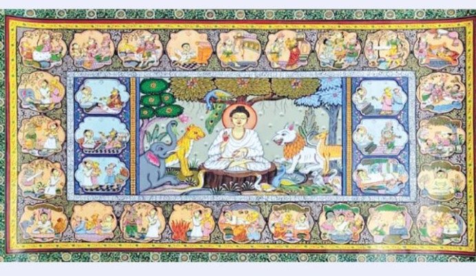 শিল্পের নানা মাধ্যমে বুদ্ধকে উপস্থাপন