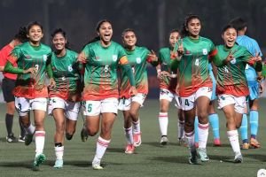 ‎নারী ফুটবলে সুখবর, ছয় বছরের মধ্যে র‌্যাঙ্কিংয়ে সর্বোচ্চ অবস্থানে বাংলাদেশ