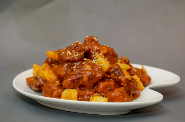 কোরিয়ান স্টাইলে আনারস মুরগি কারির রেসিপি