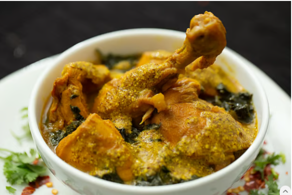 পালংশাক দিয়ে কাসুন্দি মুরগির রেসিপি