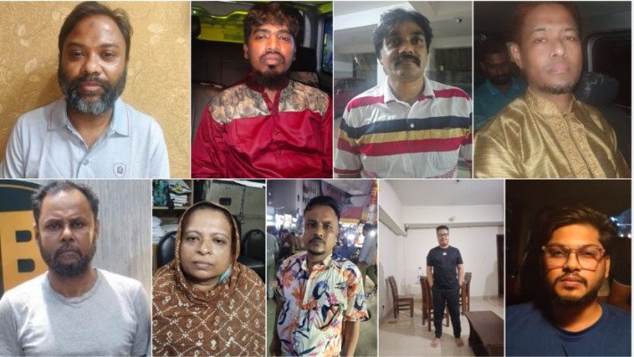 রাজধানীতে আওয়ামী লীগের ৯ নেতাকর্মী গ্রেপ্তার