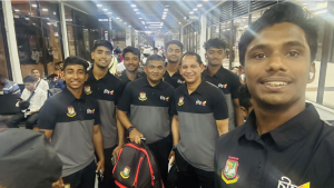 ইংল্যান্ডের বিপক্ষে সিরিজ খেলতে দেশ ছাড়ল বাংলাদেশ