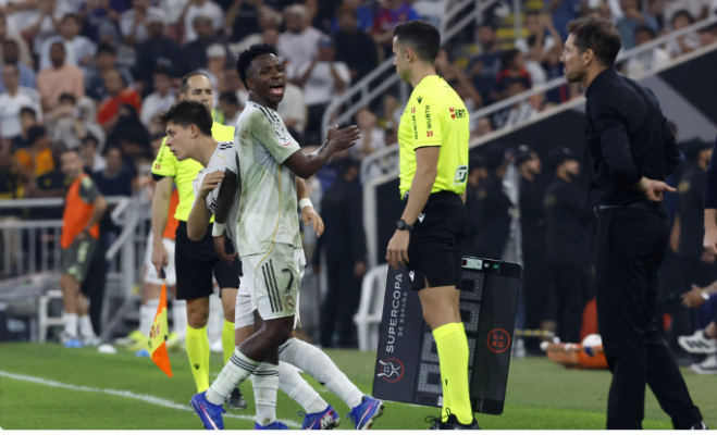 ভিনিসিয়ুস-সিমিওনে তুমুল বাগবিতণ্ডা, কী বলেছিলেন অ্যাতলেতিকো কোচ