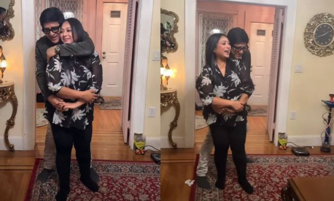 কাজী মারুফের বাসায় অমিত হাসানের সঙ্গে শাবনূরের নাচ ভাইরাল