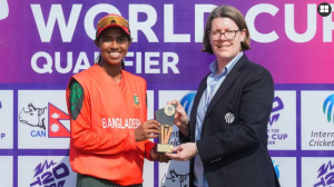 স্বর্ণার রেকর্ড ছক্কা, দুর্দান্ত জয়ে বিশ্বকাপের আরও কাছে বাংলাদেশ