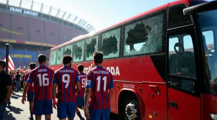 আতলেতিকোর বাসে হামলা, বিপদে বার্সেলোনা