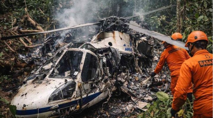ইন্দোনেশিয়ায় যাত্রীবাহী হেলিকপ্টার বিধ্বস্ত, নিহত সবাই