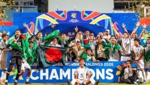 হাতিরঝিলে সংবর্ধনা পাচ্ছে সাফজয়ী বাংলাদেশ দল