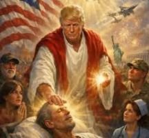 যিশুরূপে নিজের ছবি পোস্ট করে ট্রাম্প কি ‘ধর্ম অবমাননা’ করেছেন