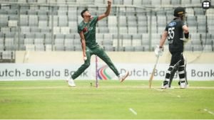 নাহিদের গতিতে দিশেহারা নিউজিল্যান্ড, করলো মাত্র ১৯৮ রান