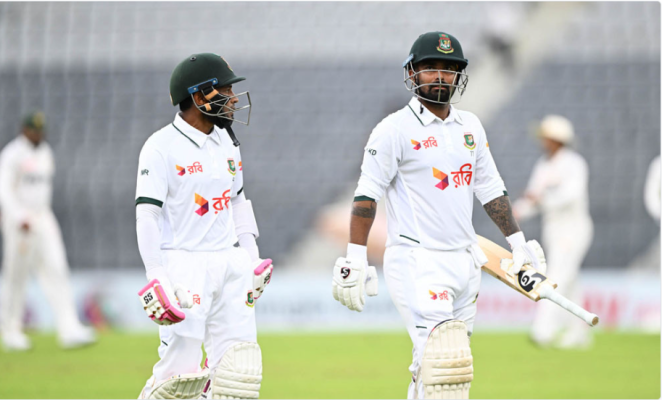২৪৯ রানের লিড নিয়ে মধ্যাহ্নভোজে বাংলাদেশ