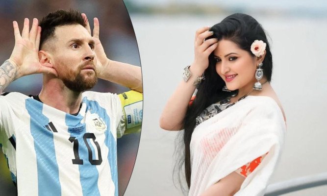 মেসির ‘ডাইহার্ড ফ্যান’, আর্জেন্টিনাকে ‘উড়ন্ত চুমু’ পরীমনির