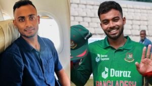 ভালো খেলার পুরস্কার পেলেন তাওহীদ–শরীফুল