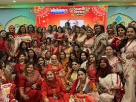 নিউইয়র্কে দ্য বিউটিফুল লেডিস অফ ইউএসএ’র বর্ণিল বৈশাখী উৎসব