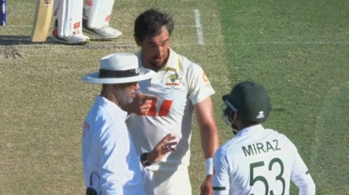 মিরাজের দিকে তেড়ে গেলেন স্টার্ক, থামাতে হলো আম্পায়ারকে