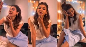 মেকআপ রুমে লিপস্টিক হাতে জয়া, মুগ্ধ নেটদুনিয়া