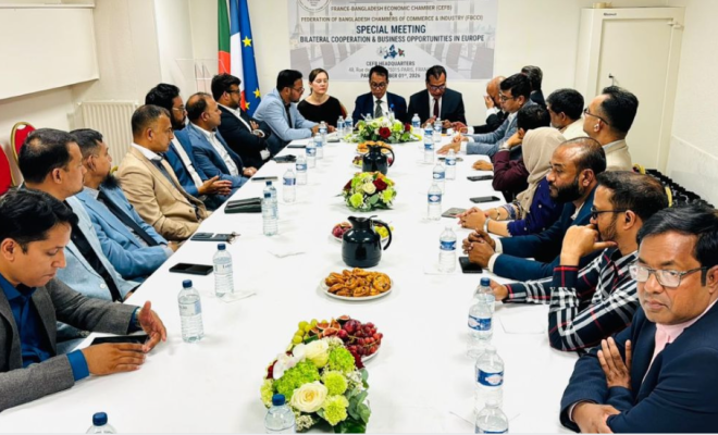 ইউরোপের বাজারে বাংলাদেশি পণ্য বাড়াতে প্যারিসে বৈঠক