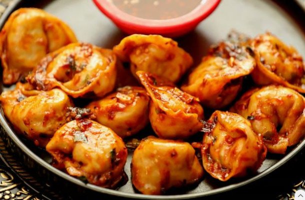 চিলি গার্লিক মোমোর রেসিপি